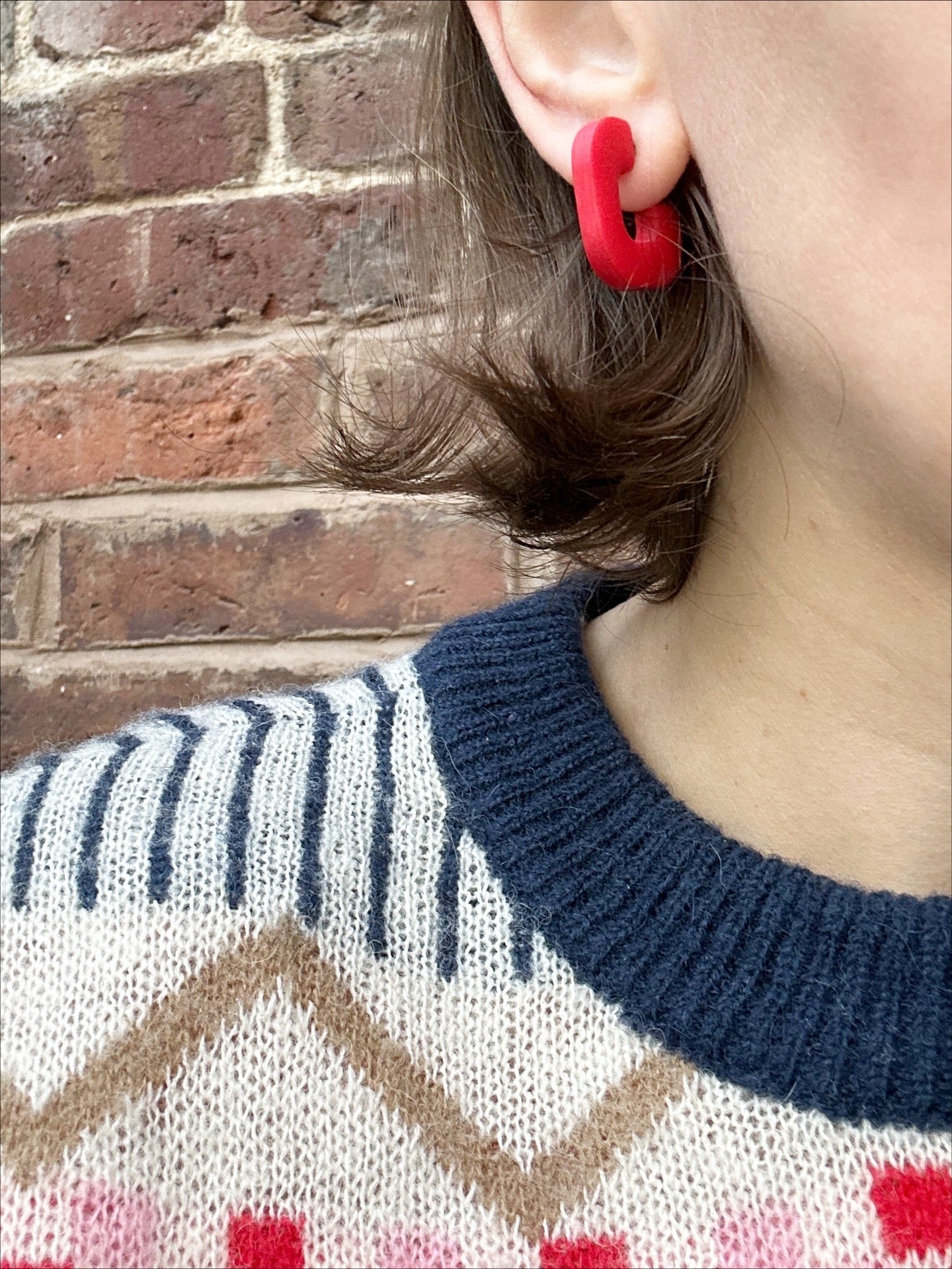 Chunky Clay Hoop Earrings