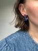 Foil Abstract Design Dangle Earrings