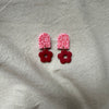 Flower Design Dangle Earrings
