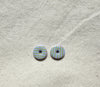 Abstract Design Round Clay Studs Earrings