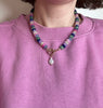 Semi Precious and glass Bead Necklace