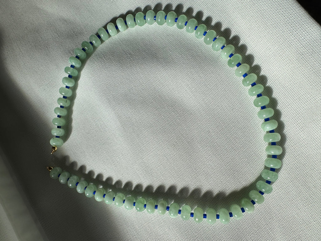 Mint Green Semi Precious Stone Bead Necklace