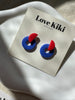 Two Colour Way Stud Earrings