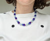 Semi Precious Beaded necklace in Blue
