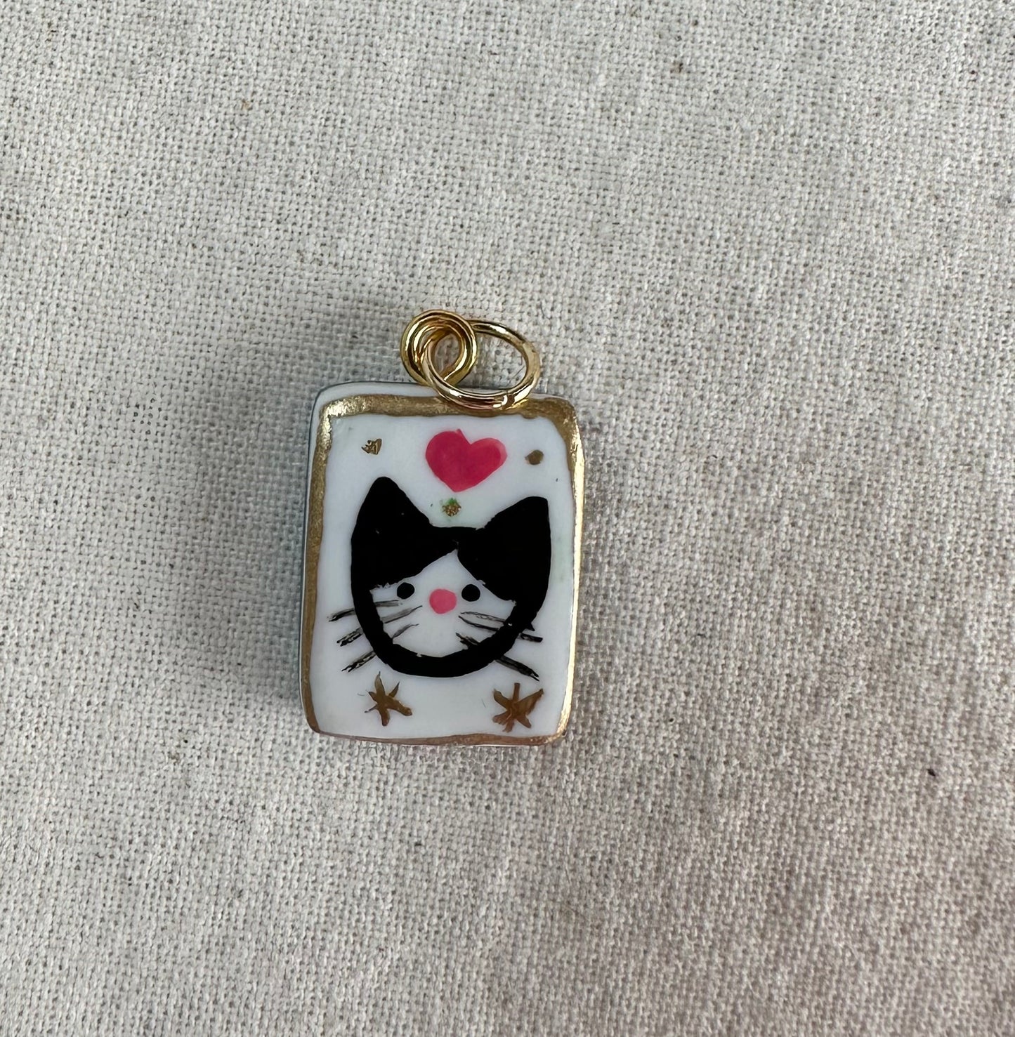 Hand Painted Cat Charms