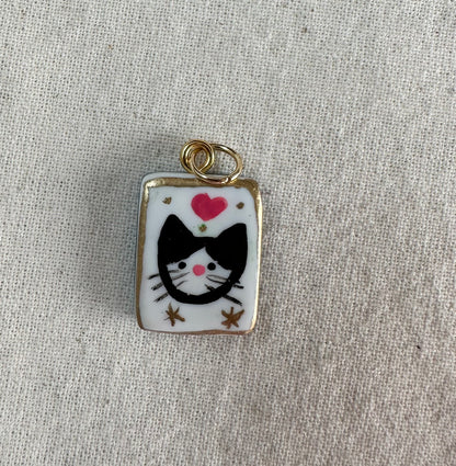 Hand Painted Cat Charms