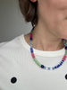 Multicoloured Semi Precious Stone Bead Necklace