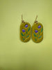 Floral Dangly Earrings/ Clay Earrings