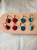 Two Colour Way Hoop Earrings