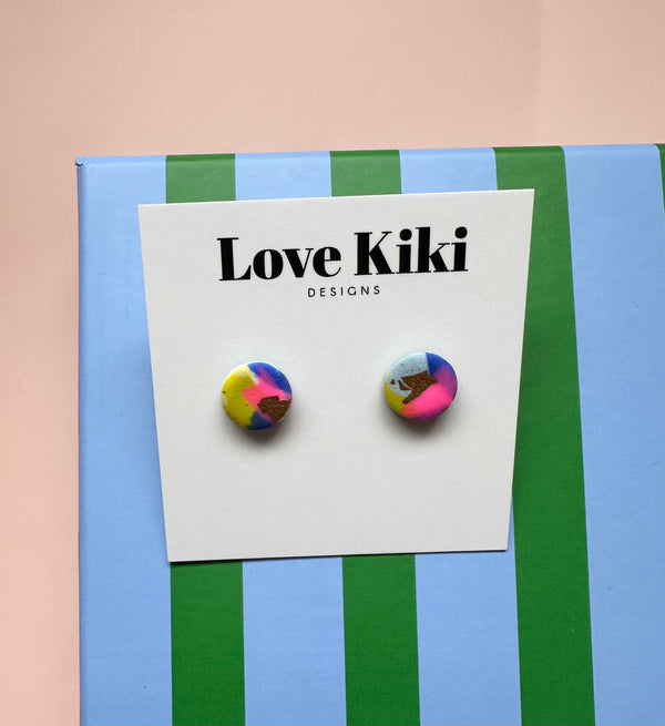 Abstract Design Studs Earrings