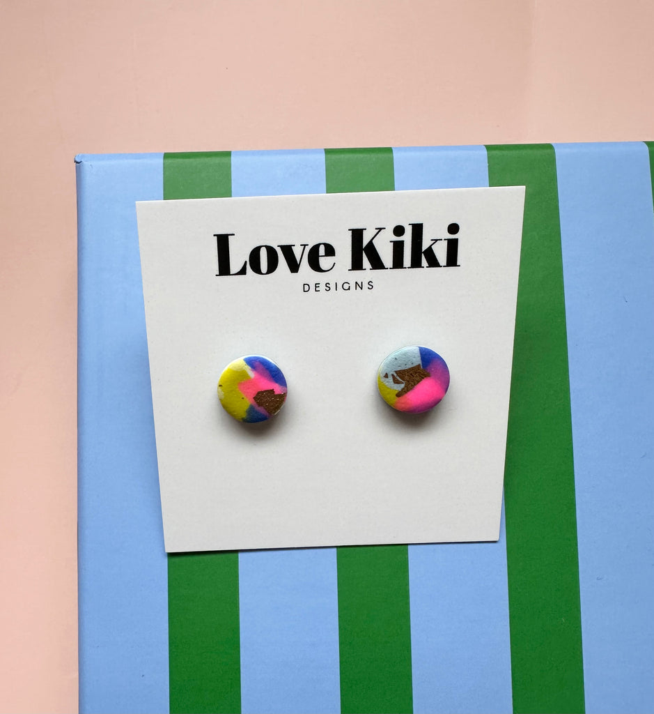 Abstract Design Studs Earrings