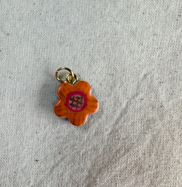 Floral Hand Painted Charms