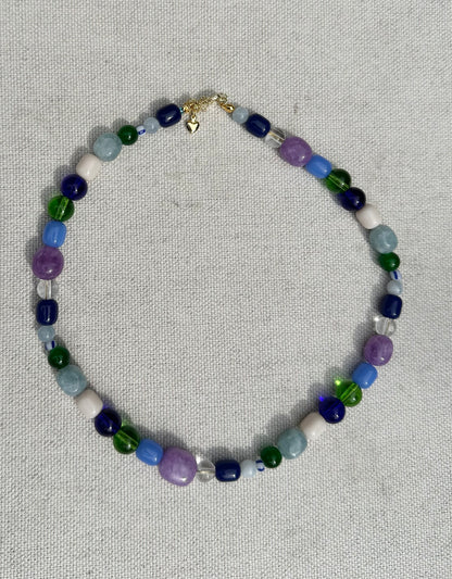 Mix Colours Semi Precious Beaded necklace