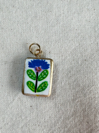 Floral Hand Painted Charms