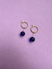 Clay and Bead Hoop Dangle Earrings