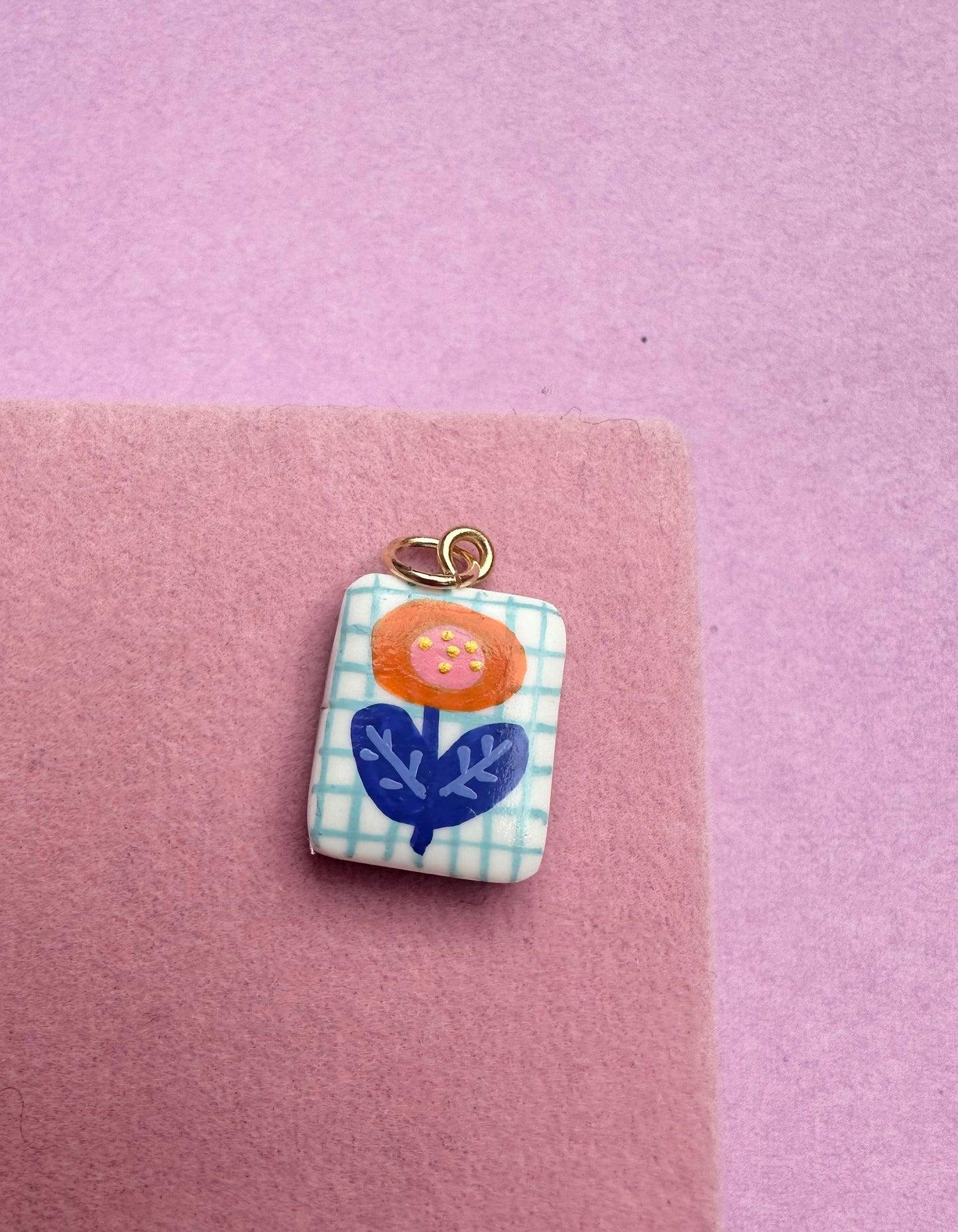 Floral Hand Painted Charms