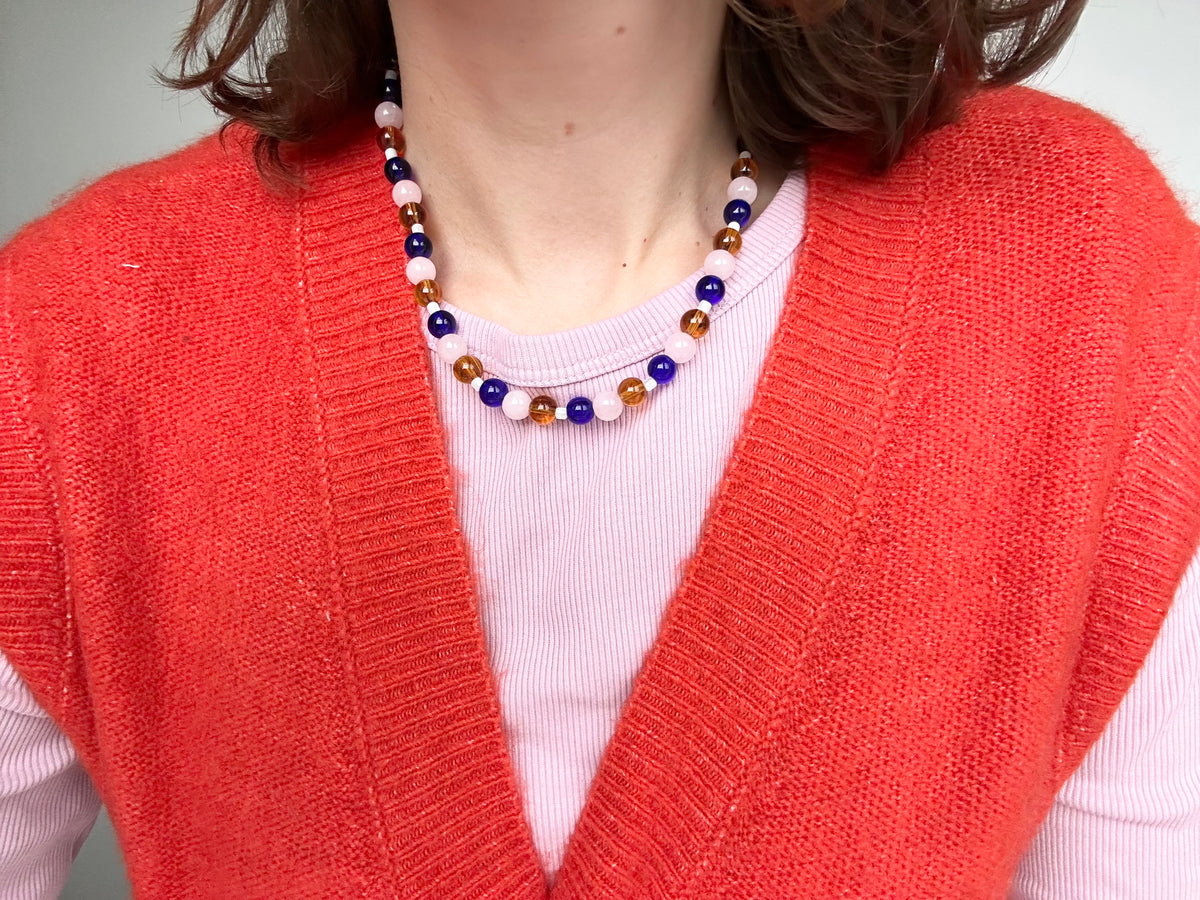 Julia Semi Precious Beaded necklace