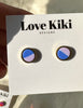 Two Colour Way Clay Studs Earrings in Gold/Silver