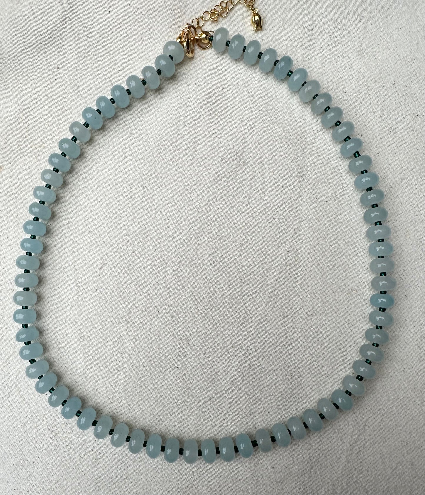 Blue Semi Precious Stone Bead Necklace