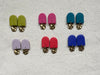 Emma Statment Stud Earrings with Brass Element