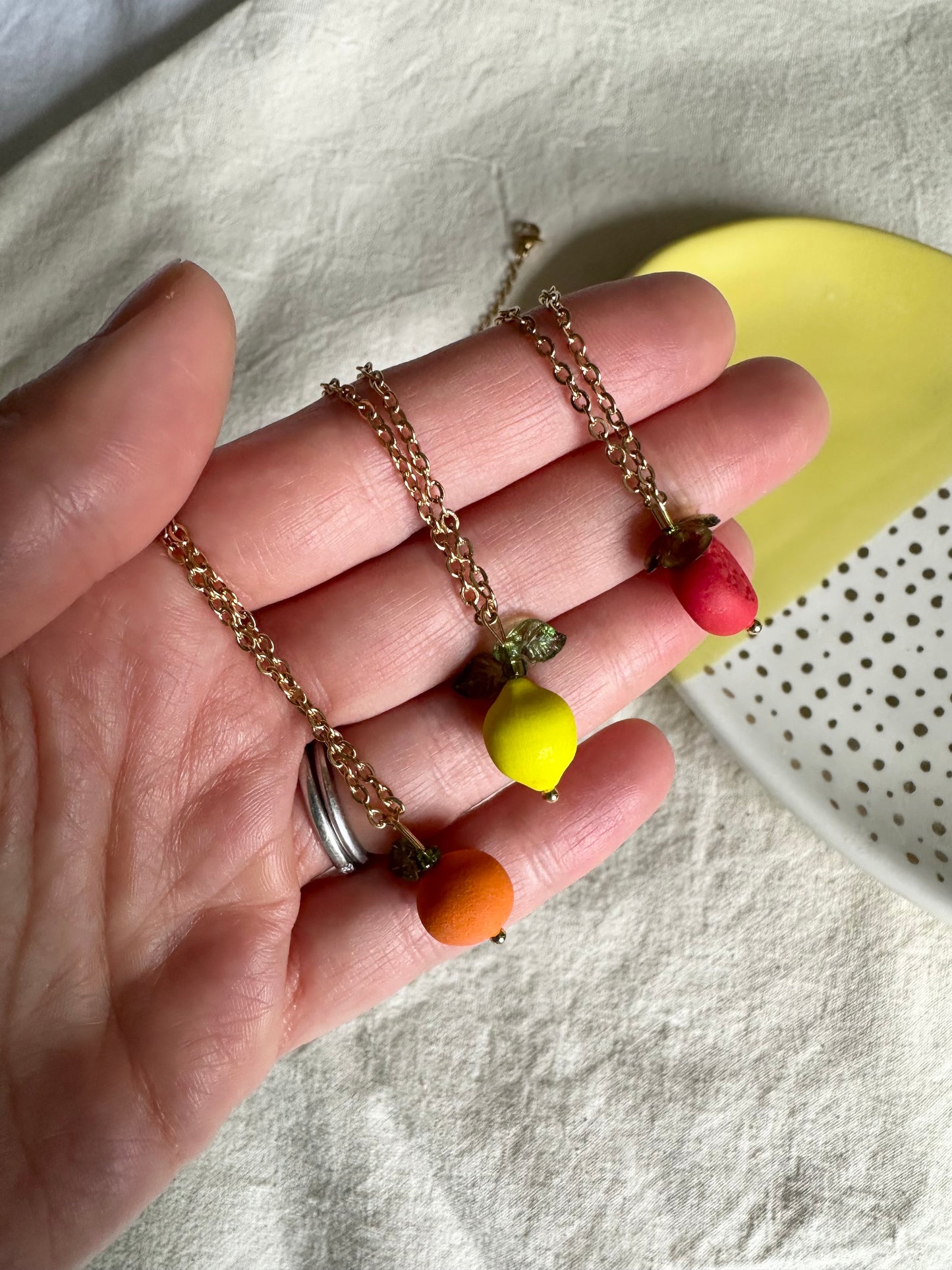 Fruit Pendant Necklace
