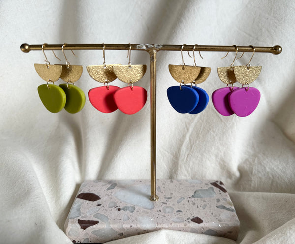 Brass Dangle Earrings