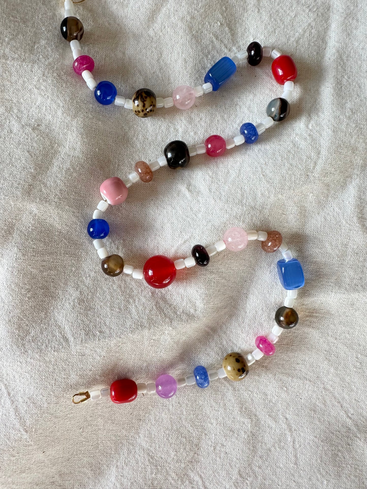 Pearl and Semi Precious Beads Necklace