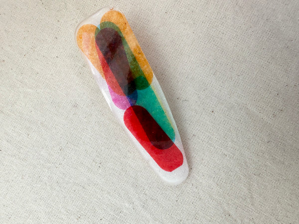 Spring Resin Hair Clips