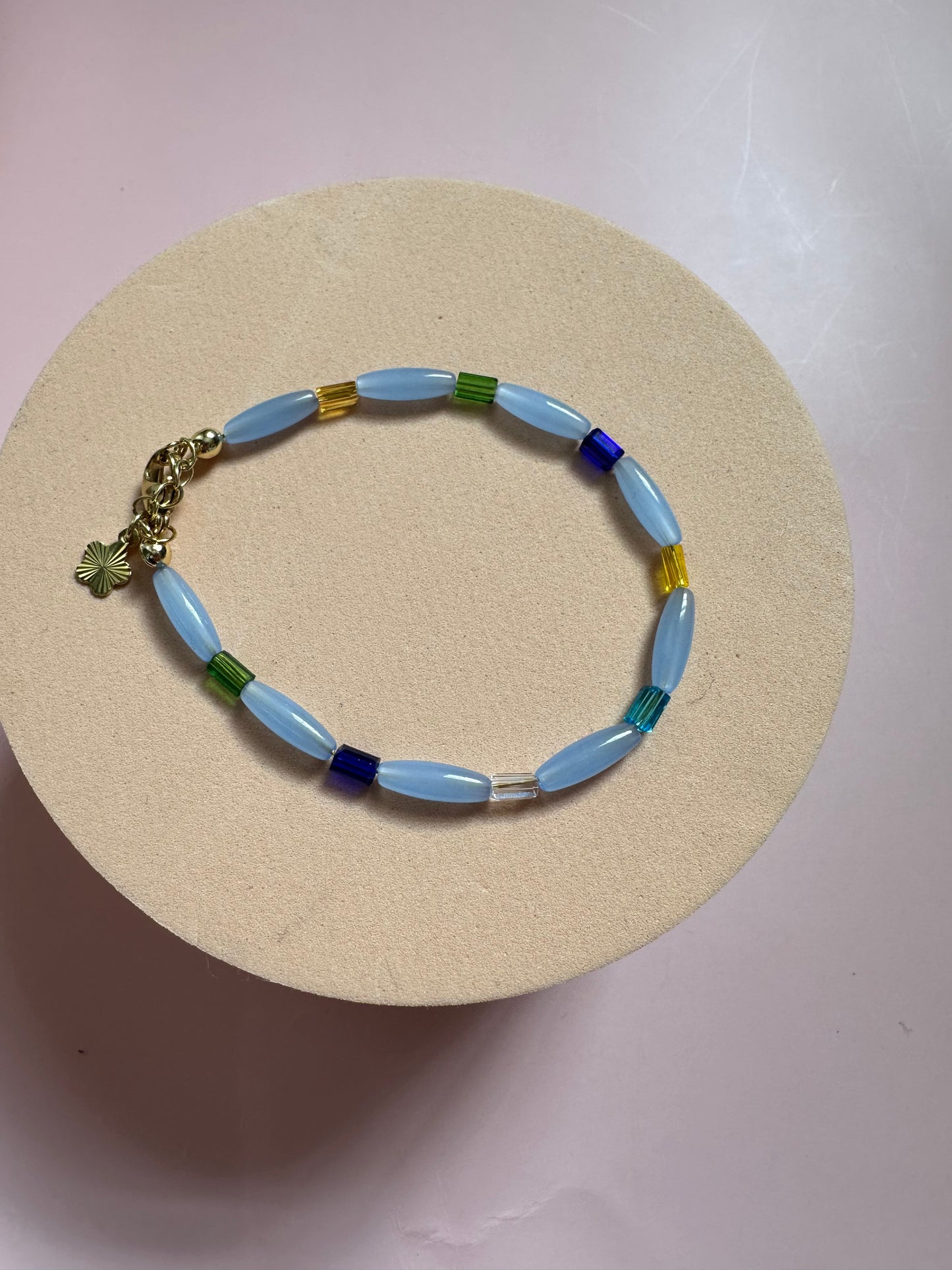 Multicoloured Semi Precious Beads Bracelets