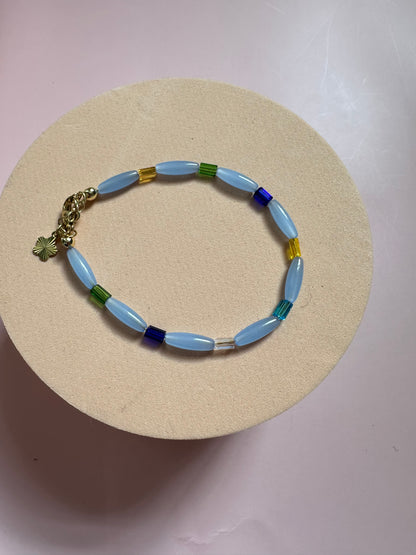 Multicoloured Semi Precious Beads Bracelets