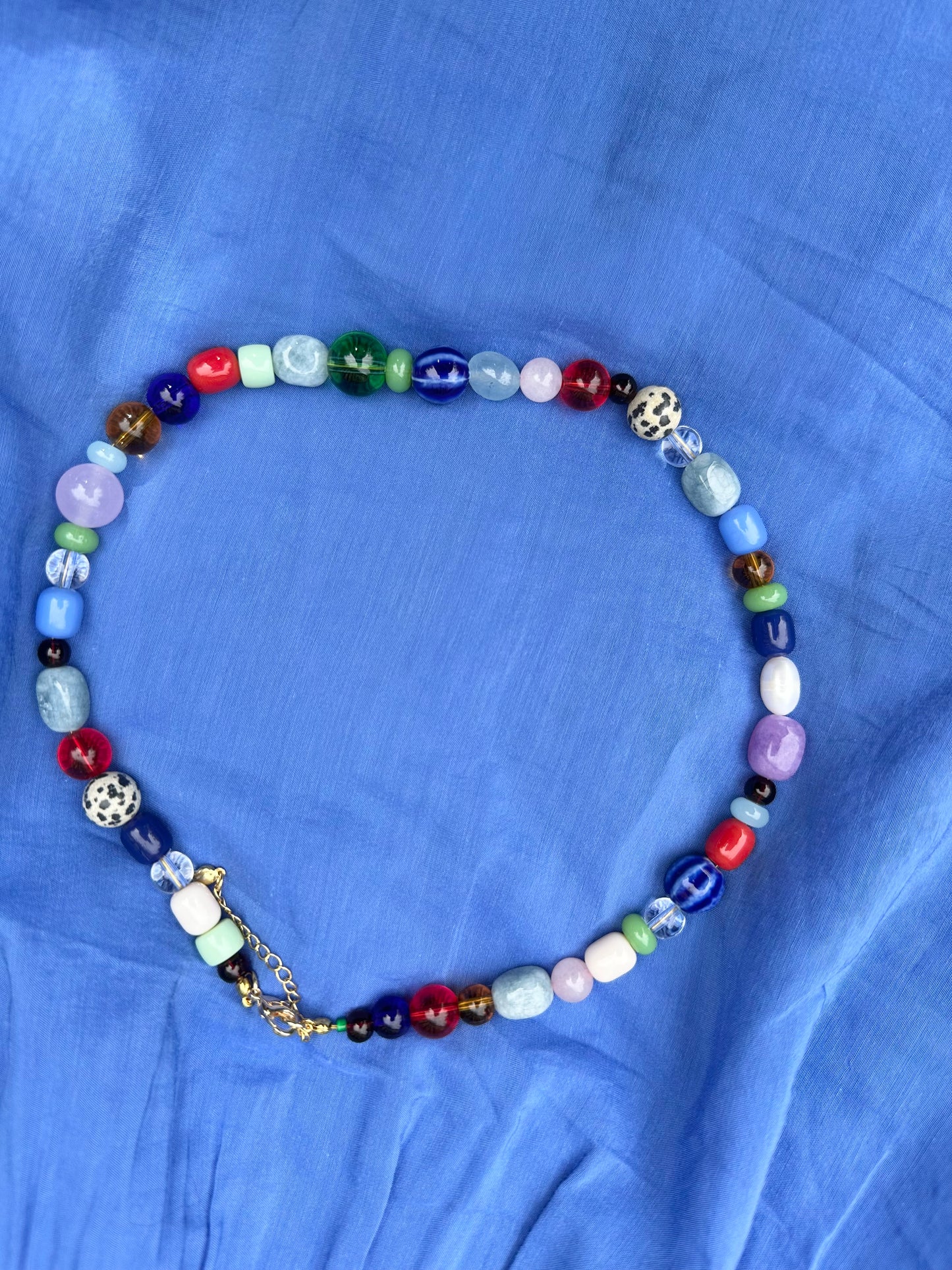 Mix Colours Semi Precious Beaded necklace