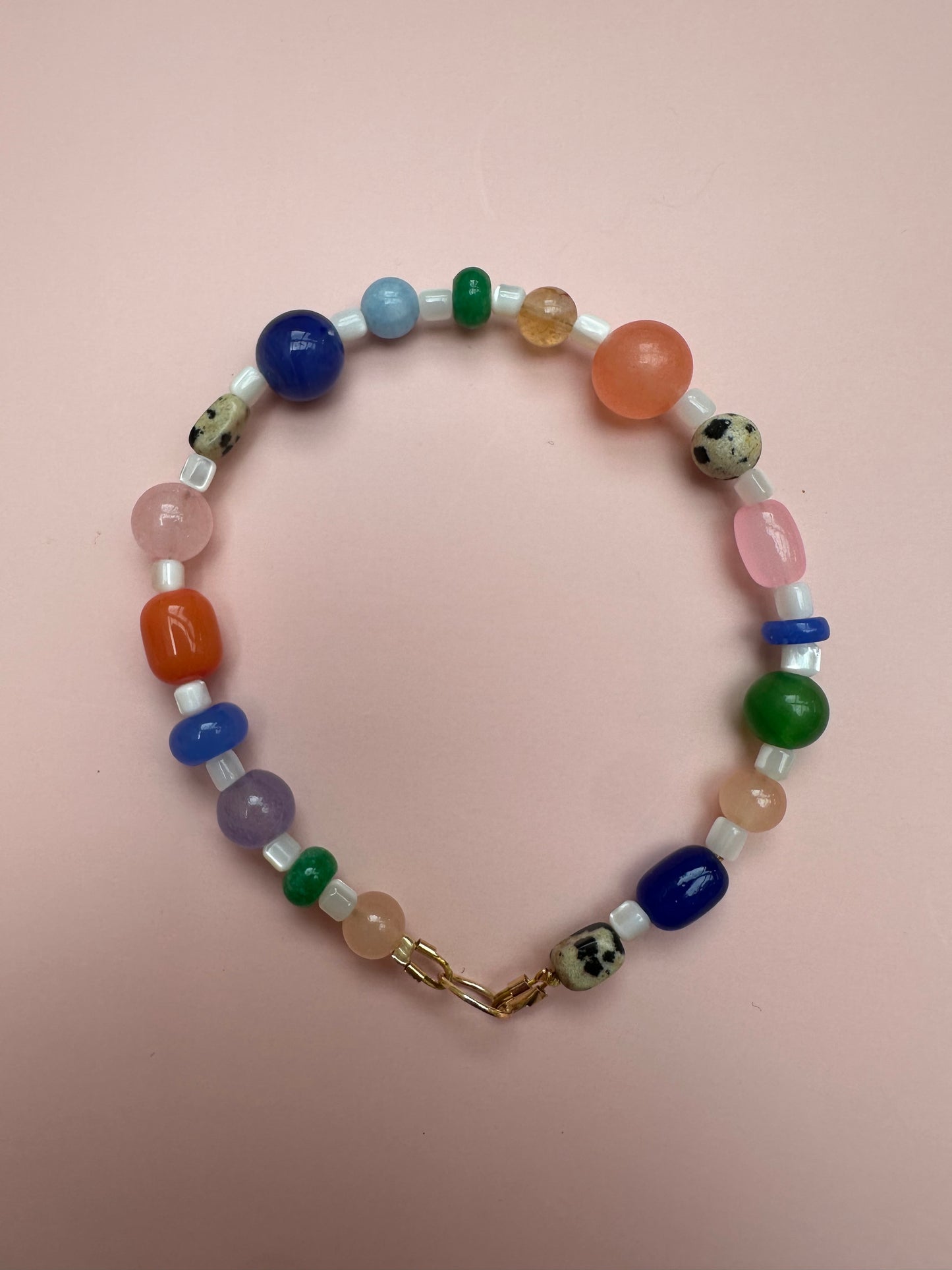 Bracelet Semi Precious Beads