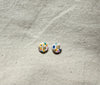 Abstract Design Round Clay Studs Earrings
