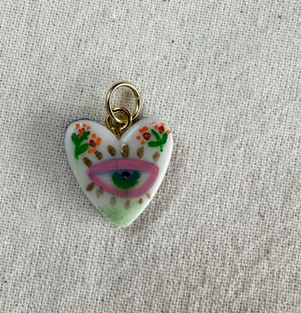 Cute Hand Painted Cat Charms