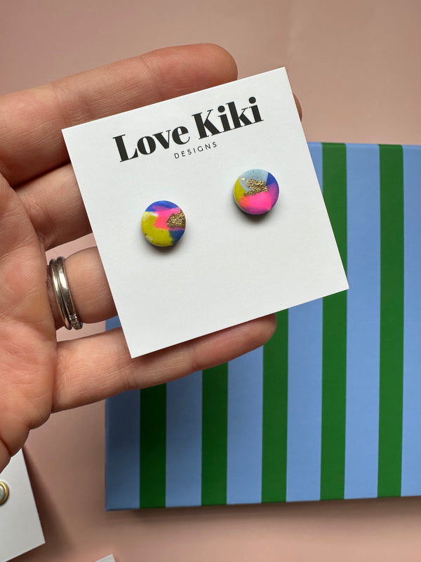 Abstract Design Studs Earrings