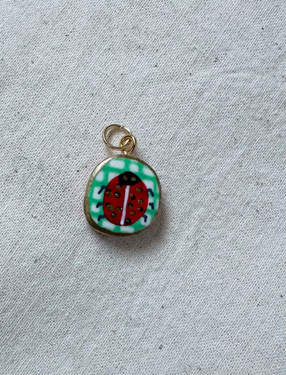 Cute Hand Painted Cat Charms