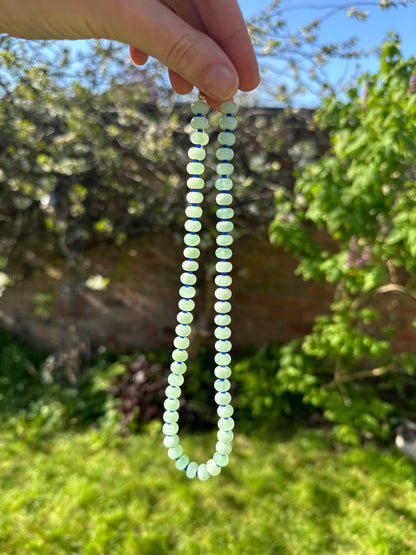 Semi Precious and glass Bead Necklace