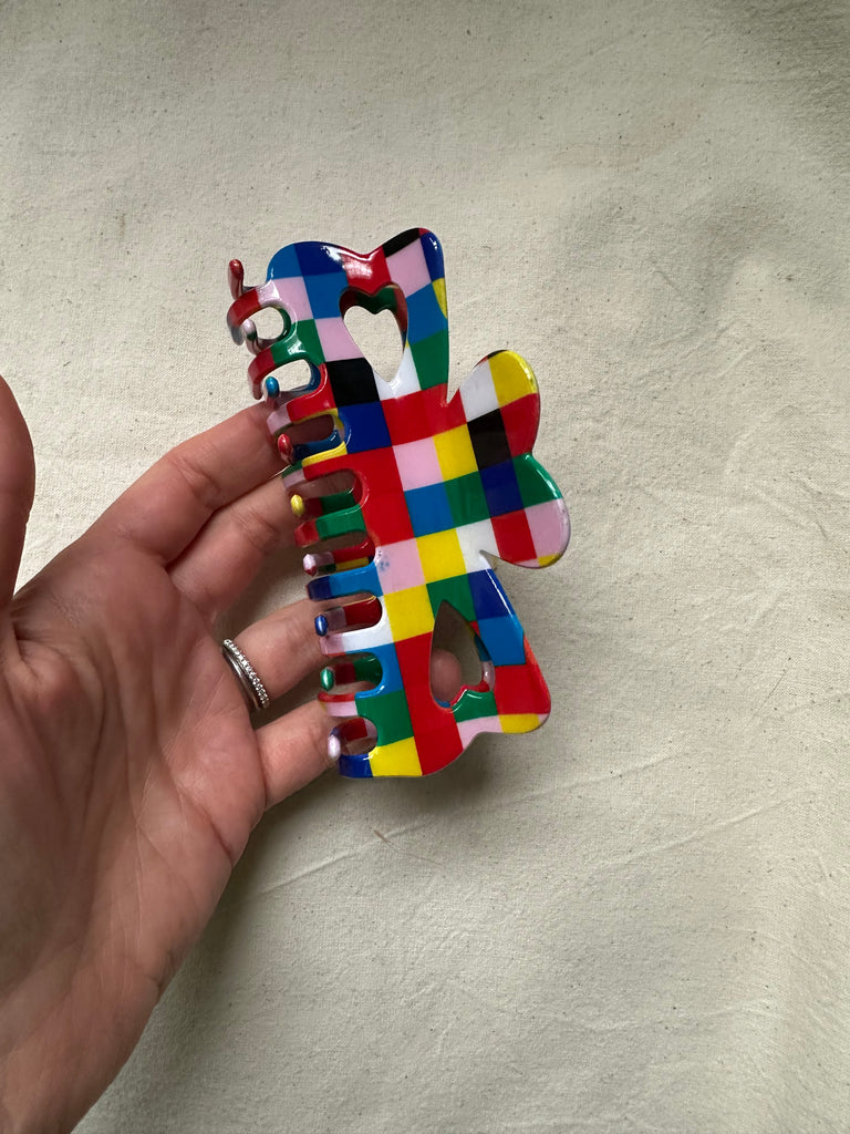 Colourful Big Resin Hair Claw