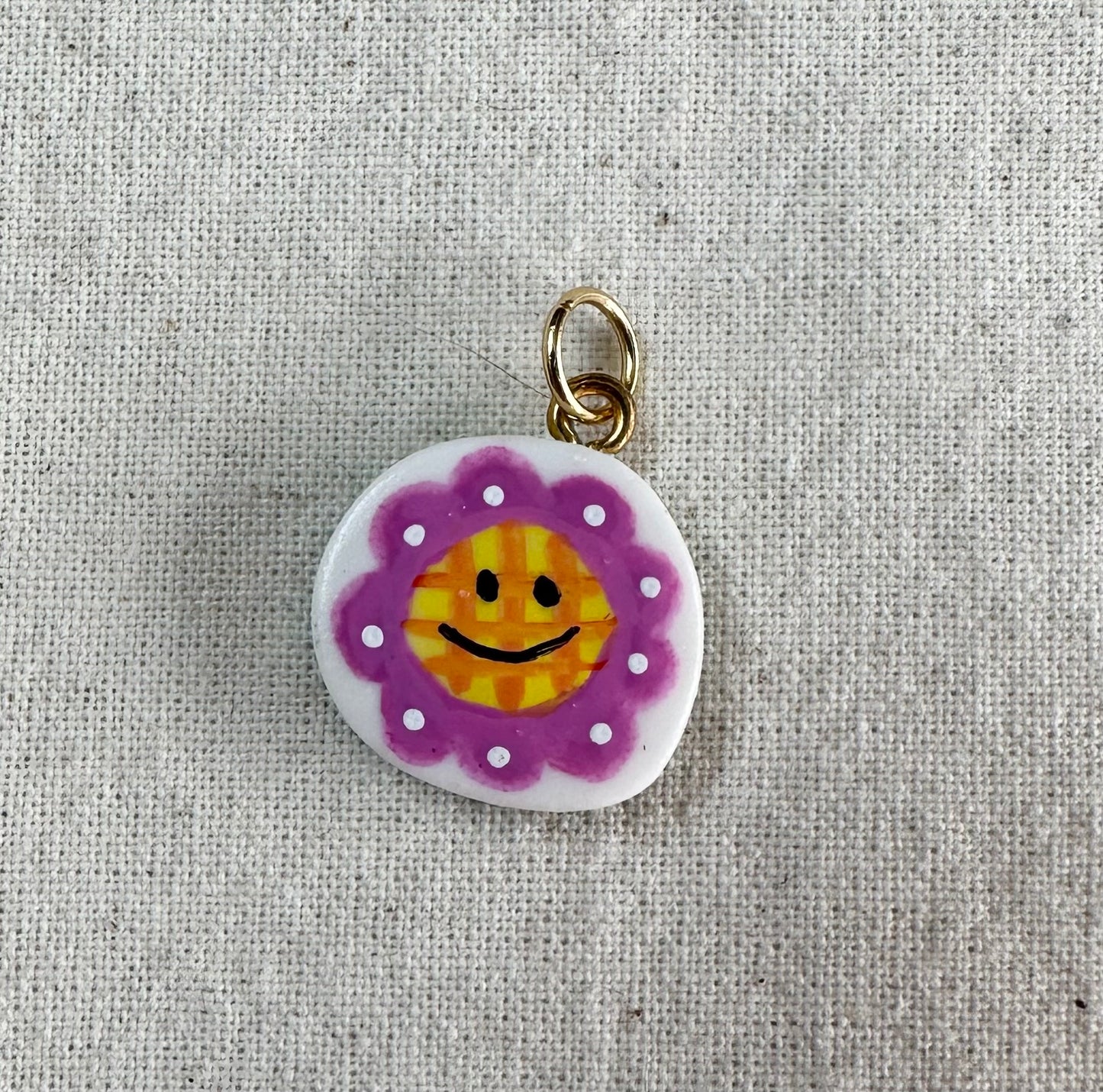 Floral Hand Painted Charms