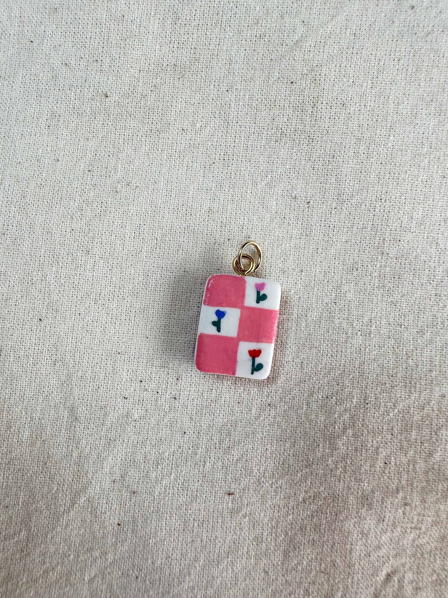 Floral Hand Painted Charms