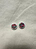 Abstract Design Round Clay Studs Earrings