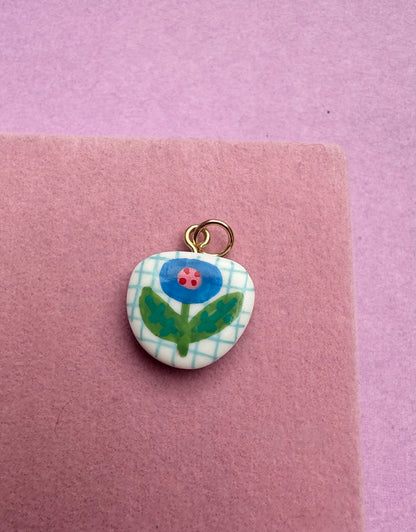 Floral Hand Painted Charms