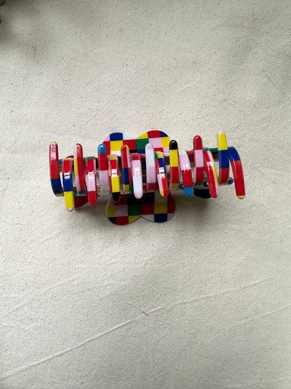 Super Colourful Resin Hair Claw