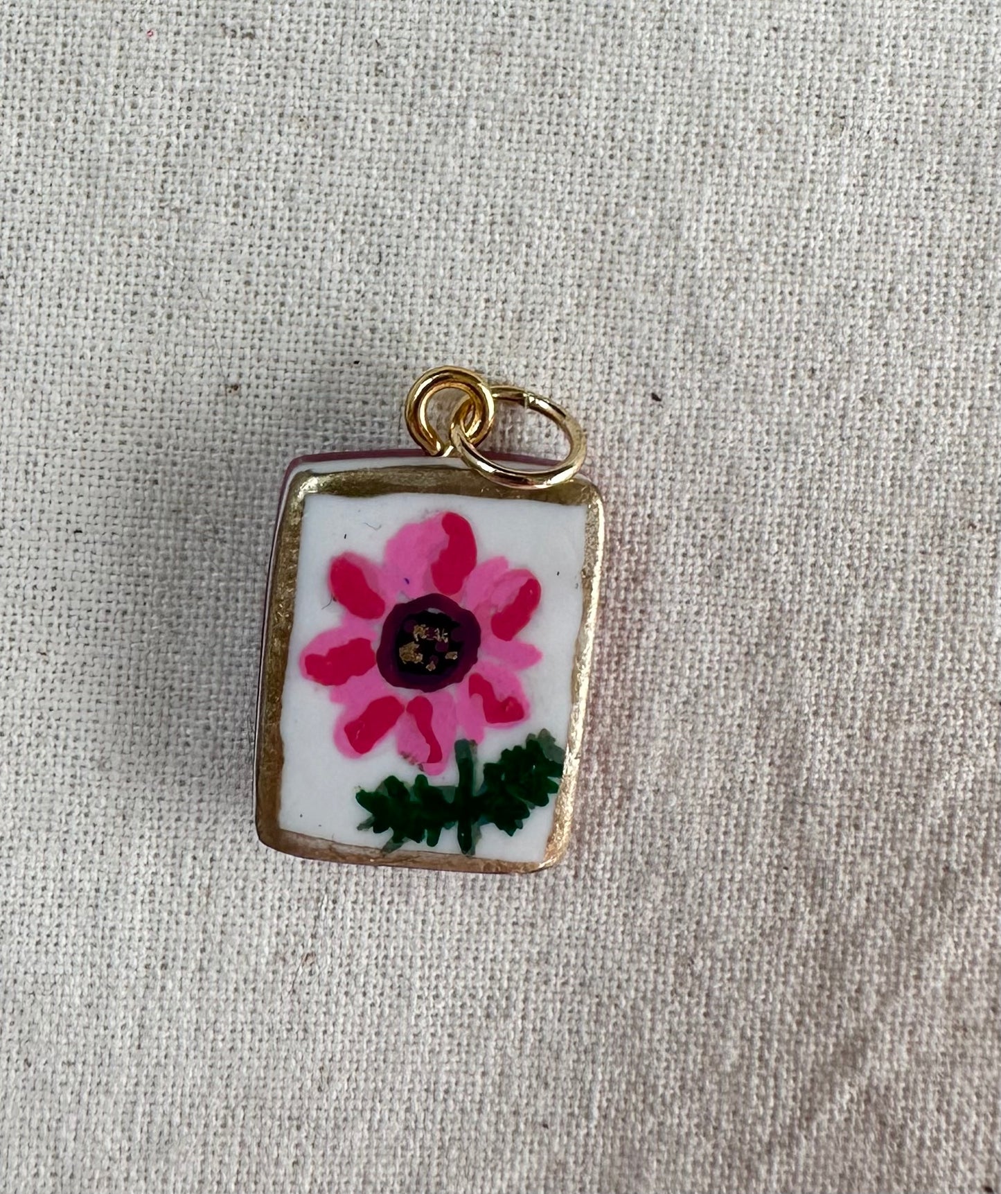 Floral Hand Painted Charms