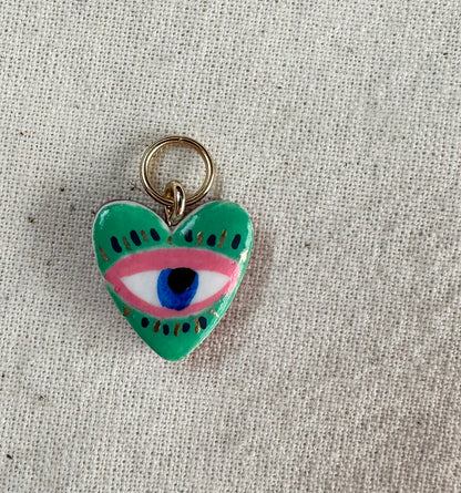 Cute Hand Painted Cat Charms