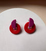 Art Deco Clay Stud Earrings
