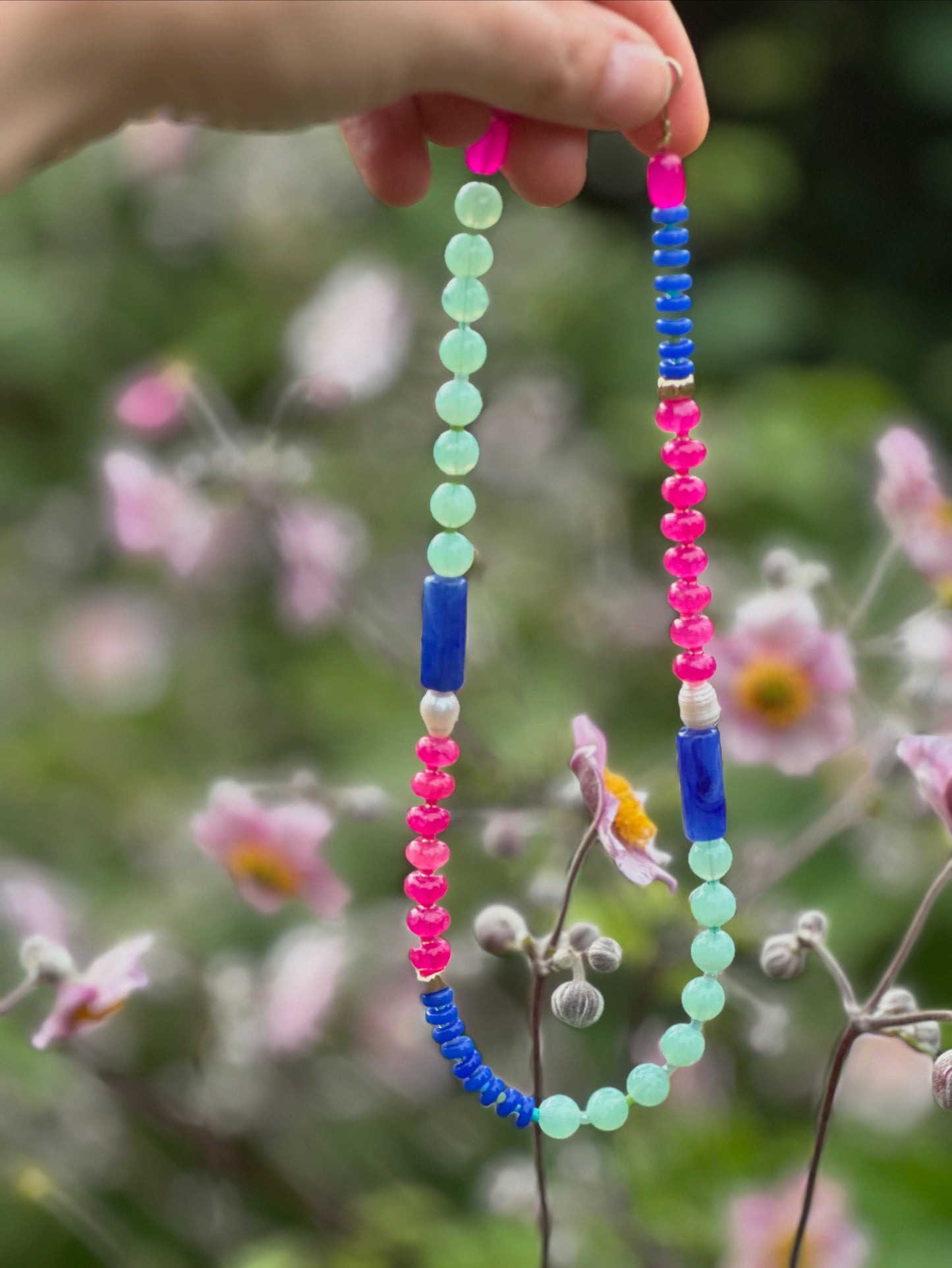 Semi Precious Beads Necklace