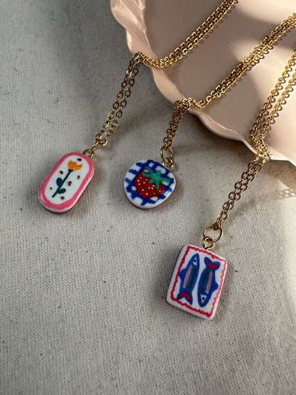 Floral Hand Painted Charms