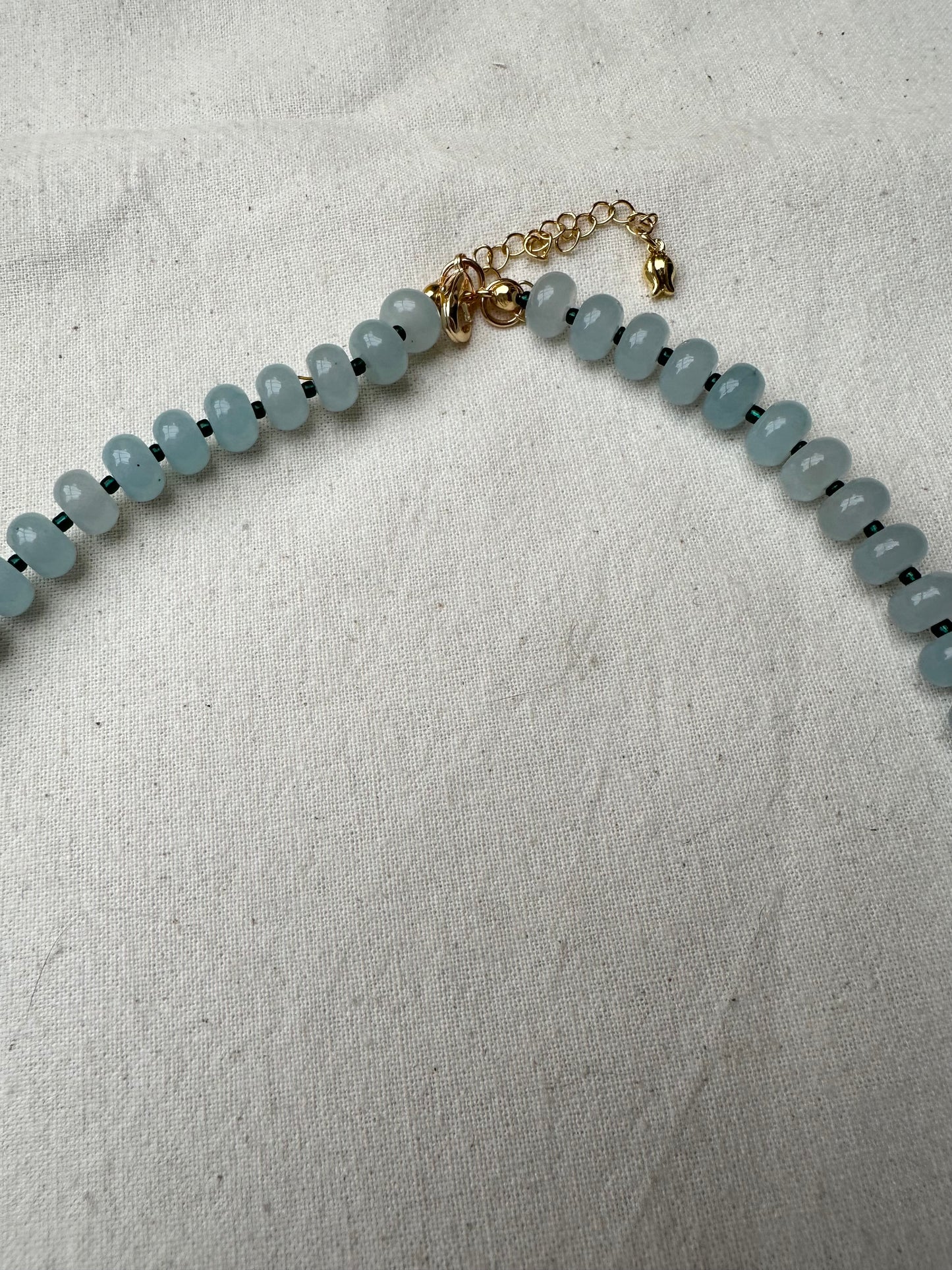 Blue Semi Precious Stone Bead Necklace