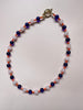 Semi Precious Pink and Blue Beaded necklace
